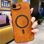 Lambskin Faux Leather Magnetic Phone Case, For iPhone 17e / 16e, For iPhone 17 Pro Max, For iPhone 17 Pro, For iPhone 17, For iPhone Air, For iPhone 16 Pro Max, For iPhone 16 Pro, For iPhone 16 Plus