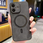 Lambskin Faux Leather Magnetic Phone Case, For iPhone 17e / 16e, For iPhone 17 Pro Max, For iPhone 17 Pro, For iPhone 17, For iPhone Air, For iPhone 16 Pro Max, For iPhone 16 Pro, For iPhone 16 Plus