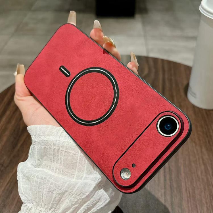 Lambskin Faux Leather Magnetic Phone Case, For iPhone 17e / 16e, For iPhone 17 Pro Max, For iPhone 17 Pro, For iPhone 17, For iPhone Air, For iPhone 16 Pro Max, For iPhone 16 Pro, For iPhone 16 Plus