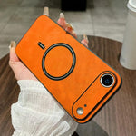 Lambskin Faux Leather Magnetic Phone Case, For iPhone 17e / 16e, For iPhone 17 Pro Max, For iPhone 17 Pro, For iPhone 17, For iPhone Air, For iPhone 16 Pro Max, For iPhone 16 Pro, For iPhone 16 Plus