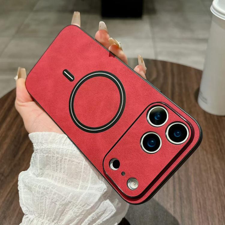 Lambskin Faux Leather Magnetic Phone Case, For iPhone 17e / 16e, For iPhone 17 Pro Max, For iPhone 17 Pro, For iPhone 17, For iPhone Air, For iPhone 16 Pro Max, For iPhone 16 Pro, For iPhone 16 Plus