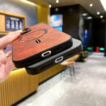 Lambskin Faux Leather Magnetic Phone Case, For iPhone 17e / 16e, For iPhone 17 Pro Max, For iPhone 17 Pro, For iPhone 17, For iPhone Air, For iPhone 16 Pro Max, For iPhone 16 Pro, For iPhone 16 Plus