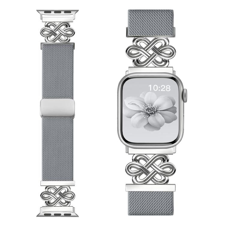 xDfind Chinese Knot Nylon Braided Magnetic Buckle Watch Band, For Apple Watch 42 / 44 / 45 / 46 / 49mm, For Apple Watch 38 / 40 / 41 / S11 42mm