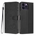 Tree Cat Embossed Flip Vegan Leather Phone Case, For iPhone 15, For iPhone 14 Plus, For iPhone 14, For iPhone 14 Pro, For iPhone 14 Pro Max, For iPhone 13 Pro Max