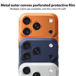 XDcase 5pcs Titanium Alloy Hollow Camera Lens Protector, For iPhone 17