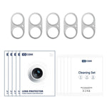 XDcase 5pcs Titanium Alloy Hollow Camera Lens Protector, For iPhone 17