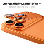 XDcase 5pcs Armor Full-Coverage Frosted Metal Camera Lens Ring Film, For iPhone 17 Pro Max, For iPhone 17 Pro