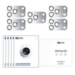 XDcase 5pcs Armor Full-Coverage Frosted Metal Camera Lens Ring Film, For iPhone 17 Pro Max, For iPhone 17 Pro