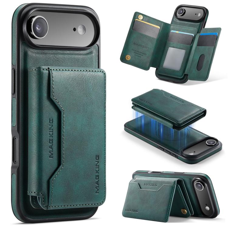 MAGKING K3 Series MagSafe RFID K3 Pro Card Bag Detachable Phone Case, For iPhone 17 Pro Max, For iPhone 17 Pro, For iPhone Air