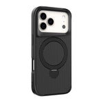 Carbon Fiber Texture 360 MagSafe Holder Phone Case, For iPhone 17 Pro Max