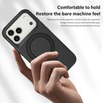 Carbon Fiber Texture 360 MagSafe Holder Phone Case, For iPhone 17 Pro Max