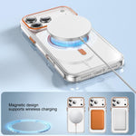 Kemeng Clear PC Magnetic Phone Case, For iPhone 17 Pro Max, For iPhone 17 Pro