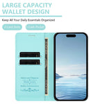 Cute Cats Embossed Magnetic RFID Vegan Leather Phone Case, For iPhone 14 Pro Max, For iPhone 13 Pro Max, For iPhone 13 Pro, For iPhone 12 Pro Max