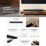 Original Xiaomi Soundbar 2.0 for TV and PC Support NFC Connection, US Plug