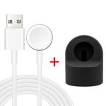 xDfind For Apple Watch Smart Watch Silicone Charging Holder and USB Charger Set, Silicone+USB (White), Silicone+USB (Black)