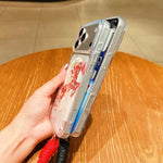 Horse Year Acrylic Magnetic Full Coverage Phone Case with Lanyard, For iPhone 13, For iPhone 12, For iPhone 12 Pro Max, For iPhone 12 Pro