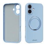 ABEEL Skin-friendly Feel Magnetic Liquid Silicone Phone Case with Holder, For iPhone 17 Pro Max, For iPhone 17 Pro, For iPhone 17, For iPhone 16 Pro Max, For iPhone 16 Pro, For iPhone 16