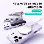 ABEEL Skin-friendly Feel Magnetic Liquid Silicone Phone Case with Holder, For iPhone 17 Pro Max, For iPhone 17 Pro, For iPhone 17, For iPhone 16 Pro Max, For iPhone 16 Pro, For iPhone 16