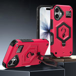 Hexagon Armor Magnetic Holder Weighing Scale Phone Case, For iPhone 16, For iPhone 15 Pro Max, For iPhone 15 Pro, For iPhone 15 Plus, For iPhone 15, For iPhone 14 Plus