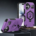 Hexagon Armor Magnetic Holder Weighing Scale Phone Case, For iPhone 16, For iPhone 15 Pro Max, For iPhone 15 Pro, For iPhone 15 Plus, For iPhone 15, For iPhone 14 Plus