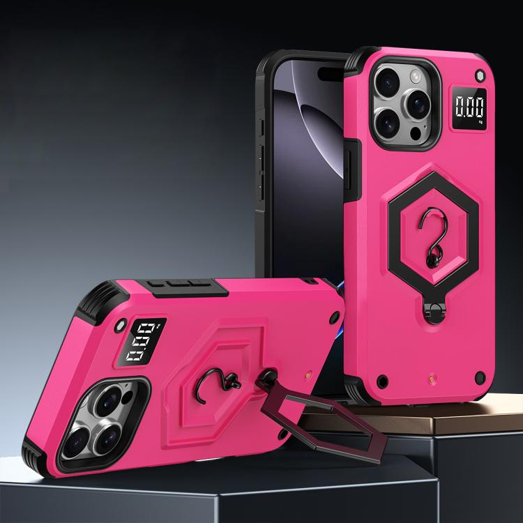 Hexagon Armor Magnetic Holder Weighing Scale Phone Case, For iPhone 16, For iPhone 15 Pro Max, For iPhone 15 Pro, For iPhone 15 Plus, For iPhone 15, For iPhone 14 Plus