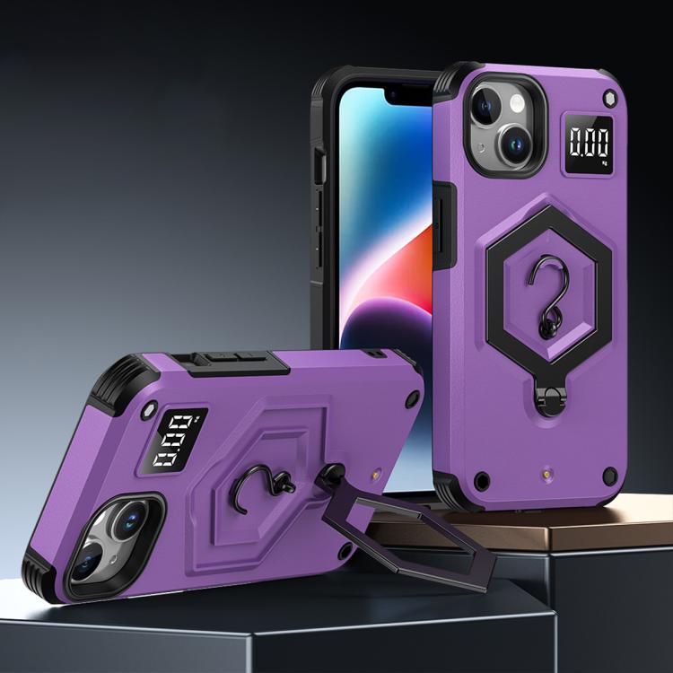 Hexagon Armor Magnetic Holder Weighing Scale Phone Case, For iPhone 16, For iPhone 15 Pro Max, For iPhone 15 Pro, For iPhone 15 Plus, For iPhone 15, For iPhone 14 Plus