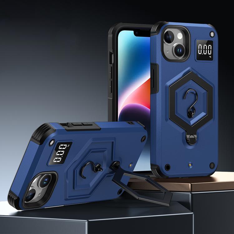 Hexagon Armor Magnetic Holder Weighing Scale Phone Case, For iPhone 16, For iPhone 15 Pro Max, For iPhone 15 Pro, For iPhone 15 Plus, For iPhone 15, For iPhone 14 Plus