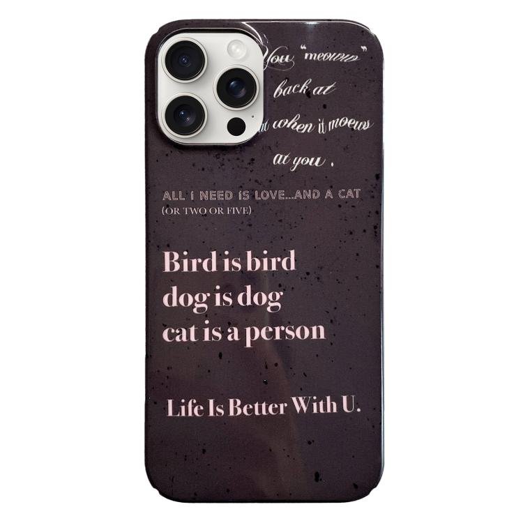 Painted Pattern PC Phone Case, For iPhone 18 Pro Max / 17 Pro Max