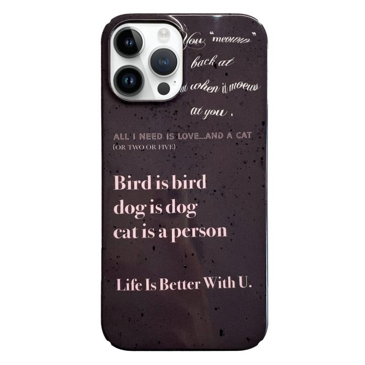 Painted Pattern PC Phone Case, For iPhone 16 Pro Max