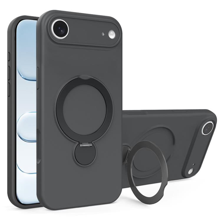 Liquid Silicone MagSafe Holder Phone Case, For iPhone 17 Pro Max, For iPhone 17 Pro, For iPhone 17, For iPhone Air