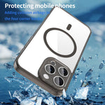 PC Hybrid TPU Airbag Shockproof MagSafe Phone Case, For iPhone 15 Pro Max, For iPhone 15 Pro, For iPhone 15 Plus, For iPhone 15