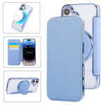Ultra-thin Rotation Holder Magnetic Plating Vegan Leather Phone Case, For iPhone 17e / 16e, For iPhone 17 Pro Max, For iPhone 17 Pro, For iPhone 17, For iPhone Air, For iPhone 16 Pro Max