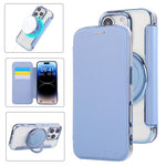 Ultra-thin Rotation Holder Magnetic Plating Vegan Leather Phone Case, For iPhone 17e / 16e, For iPhone 17 Pro Max, For iPhone 17 Pro, For iPhone 17, For iPhone Air, For iPhone 16 Pro Max