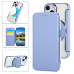 Ultra-thin Rotation Holder Magnetic Plating Vegan Leather Phone Case, For iPhone 15, For iPhone 14 / 13, For iPhone 14 Pro, For iPhone 14 Pro Max, For iPhone 13 Pro Max, For iPhone 13 Pro