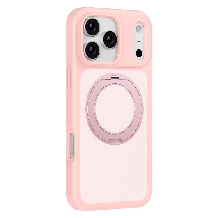 Skin-friendly Anti-Stain Rotating Holder Magnetic Armor Phone Case, For iPhone 17 Pro Max, For iPhone 17 Pro