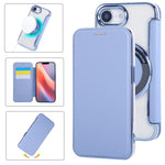 Ultra-thin Magnetic Plating Vegan Leather Phone Case, For iPhone 17 Pro Max, For iPhone 17 Pro, For iPhone 17, For iPhone Air, For iPhone 16e, For iPhone 16 Pro Max