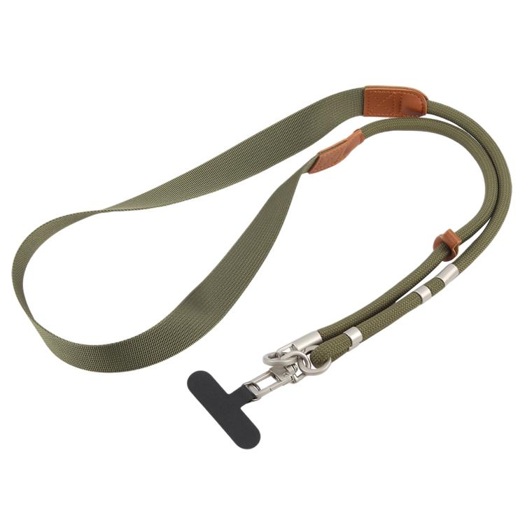 Polyester Rope Spliced Adjustable Crossbody Phone Lanyard