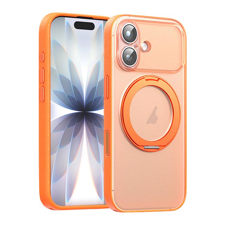 Vegan Leather Magnetic Phone Case with 360 Degrees Rotating Stand, For iPhone 17 Pro Max, For iPhone 17 Pro, For iPhone 17