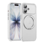 Vegan Leather Magnetic Phone Case with 360 Degrees Rotating Stand, For iPhone 17 Pro Max, For iPhone 17 Pro, For iPhone 17