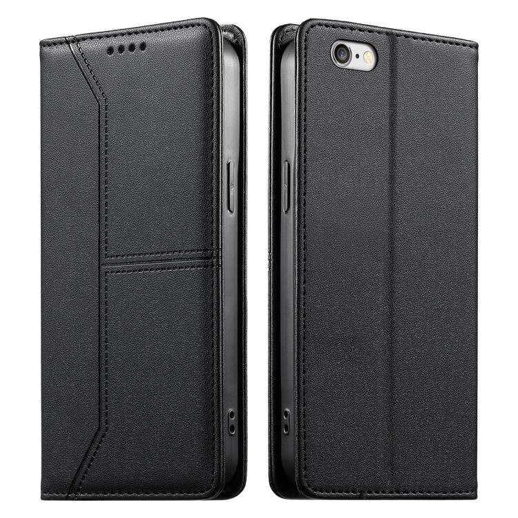 Stitched Line Magnetic RFID Vegan Leather Phone Case, For iPhone X / XS, For iPhone XR, For iPhone XS Max, For iPhone 8 Plus / 7 Plus