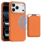 Mocome Plain Magnetic Card Bag Phone Case, For iPhone 18 Pro / 17 Pro, For iPhone 18 Pro Max / 17 Pro Max