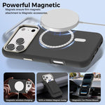 Mocome Plain Magnetic Card Bag Phone Case, For iPhone 18 Pro / 17 Pro, For iPhone 18 Pro Max / 17 Pro Max