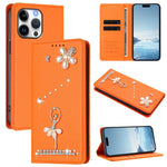 Ballet Girl Diamond Studded RFID Vegan Leather Phone Case, For iPhone 17e / 16e, For iPhone 17 Pro Max, For iPhone 17 Pro, For iPhone 17, For iPhone Air, For iPhone 16 Pro Max