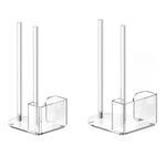 Transparent Acrylic Mason Jar Lid Storage Rack, 70mm Regular Mouth, 86mm Regular Mouth, 70mm and 86mm 2pcs/Pack
