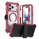 Acrylic Full Coverage Magnetic Phone Case with Back Clip, For iPhone 17 Pro Max, For iPhone 17 Pro, For iPhone 17, For iPhone Air, For iPhone 16 Pro Max, For iPhone 16 Pro