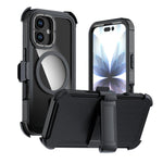 Acrylic Full Coverage Magnetic Phone Case with Back Clip, For iPhone 17 Pro Max, For iPhone 17 Pro, For iPhone 17, For iPhone Air, For iPhone 16 Pro Max, For iPhone 16 Pro