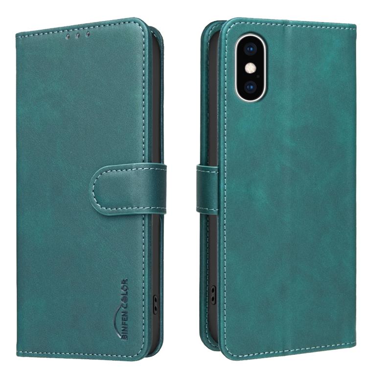 Solid Color Calfskin Texture RFID Vegan Leather Phone Case, For iPhone XS Max, For iPhone 6 Plus/7 Plus/8 Plus, For iPhone 6 / 7 / 8