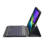 A098BS Detachable Ultra-thin Backlight Bluetooth Keyboard Protective Case for iPad Air 11 2024 / 2025 / Air 4 10.9 inch 2020, with Stand & Pen Slot, A098BS