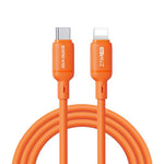 DUX DUCIS SILI Series 27W Type-C to 8 Pin Silicone Data Cable, Length: 1m, Type-C to 8 Pin