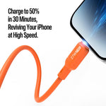 DUX DUCIS SILI Series 27W Type-C to 8 Pin Silicone Data Cable, Length: 1m, Type-C to 8 Pin